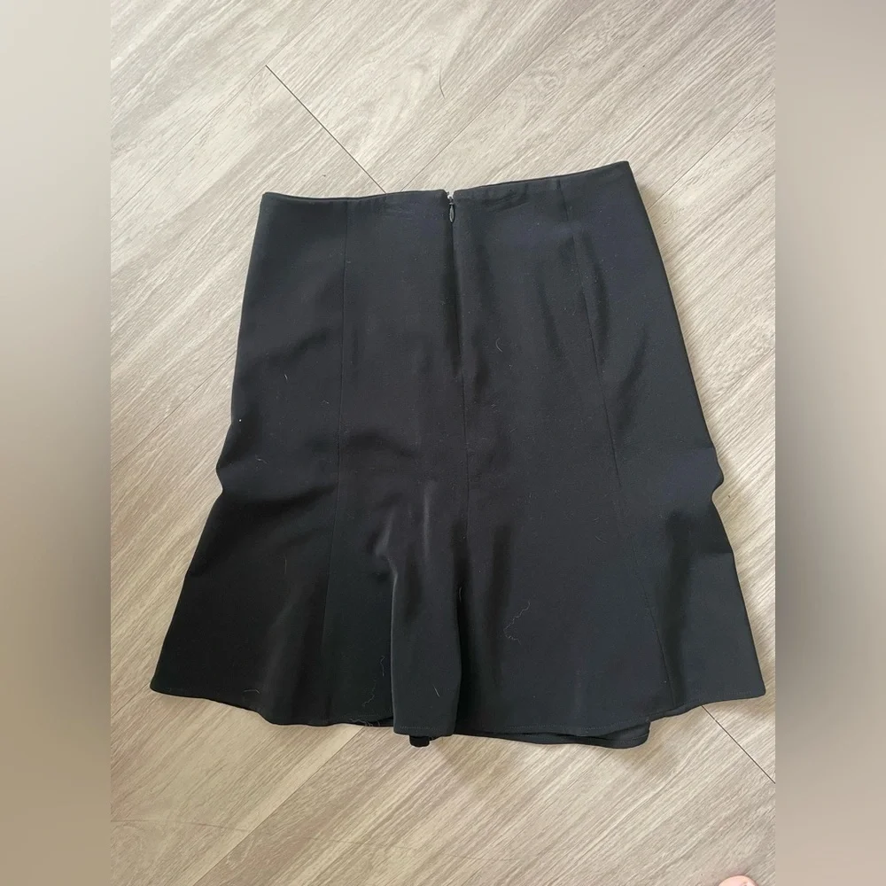 White House black market black a line flare mini skirt